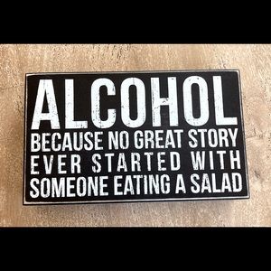 Wooden sign home decor.